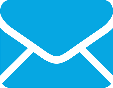 Binn Group email icon in light blue colour