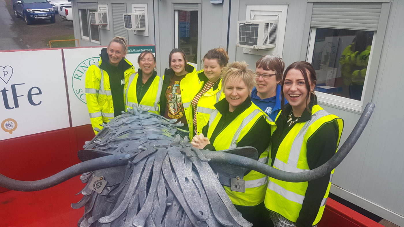 Binn Group team welcome the RHET Tractor Tour