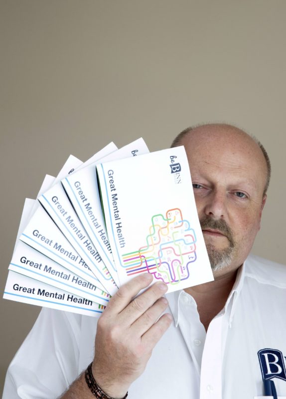 Allan MacGregor CEO of the Binn Group with the new mental health book